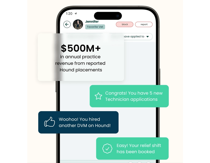 Hound mobile mockup
